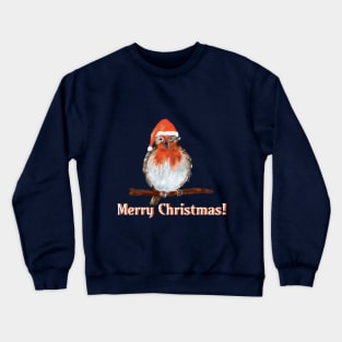 Christmas Robin - Merry Christmas Crewneck Sweatshirt